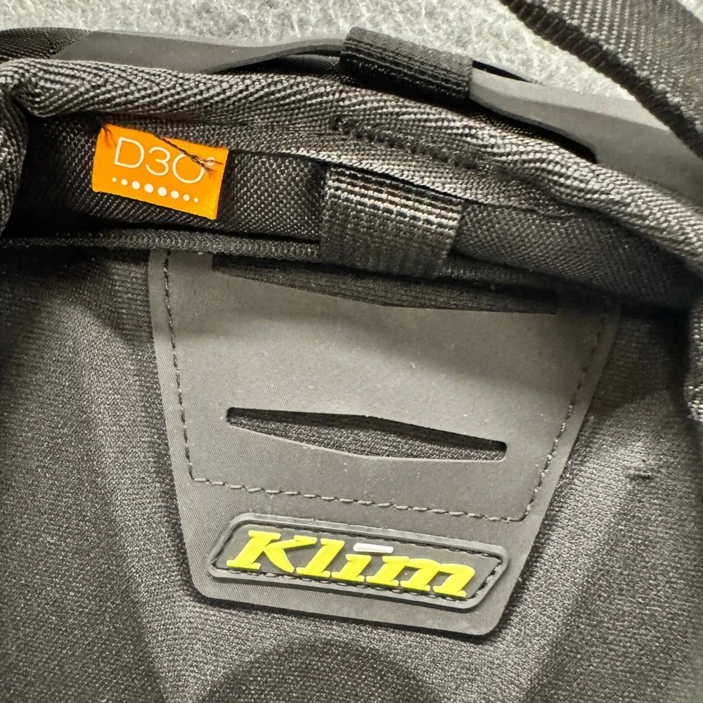 Klim Backpack Adult D30 Tek Tech Pak Black Moto Armored Lockable CLEAN